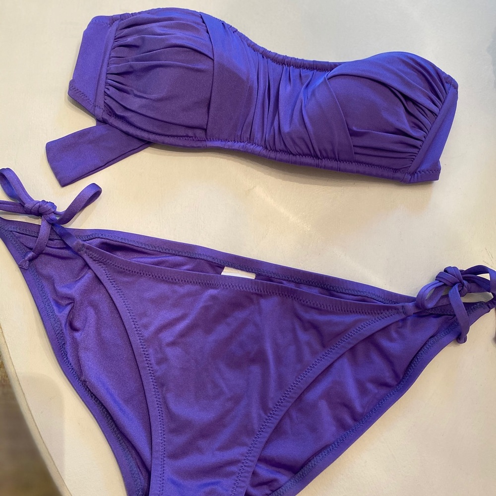 Strapless J Crew two piece bikini
